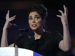 Sarah Silverman at the first day of the Democratic National Convention at the Wells Fargo Center, July 25, 2016 in Philadelphia, Pennsylvania