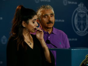 Shooting victim Ariela Navarro-Fenoy's sister Aluen and father Victor Navarro urged more witnesses to come forward to help solve Ariela's murder at a press conference at Toronto police headquarters on Friday, July 22.