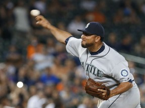 The Toronto Blue Jays acquired reliever Joaquin Benoit from the Seattle Mariners for reliever Drew Storen on Tuesday.