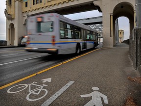 The Burrard Street bridge in Vancouver in 2008.