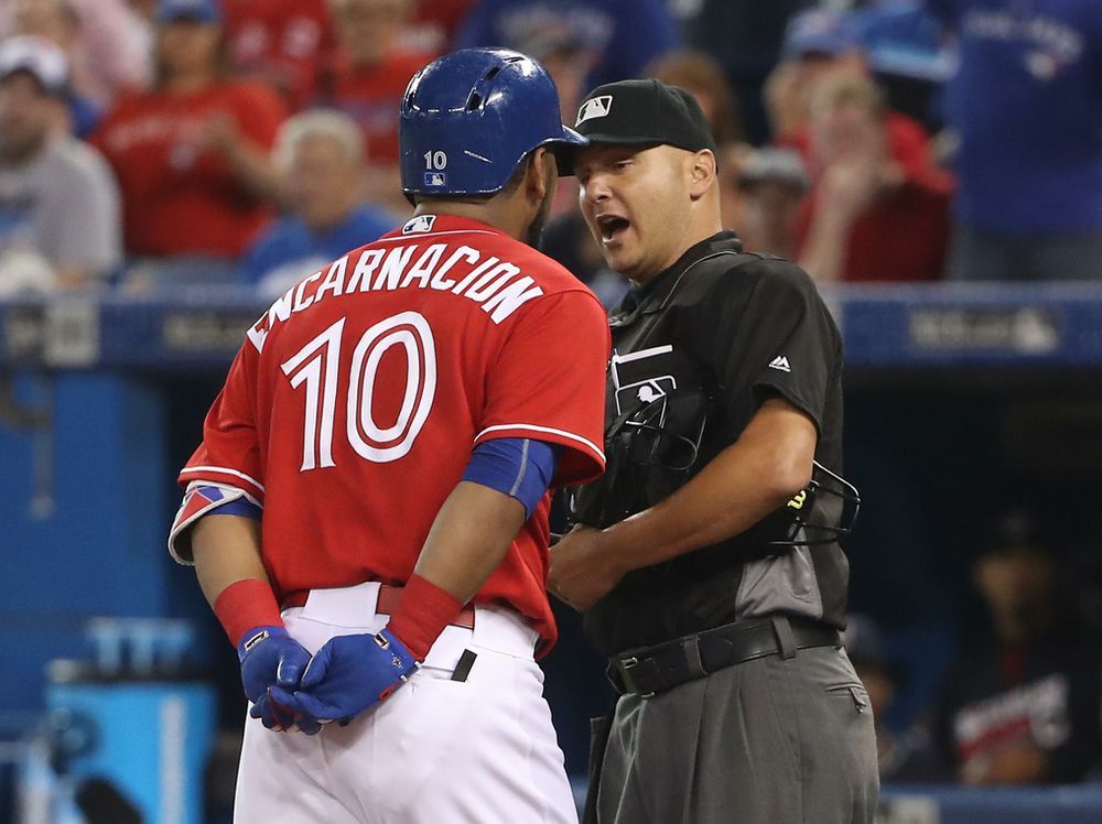 Edwin Encarnacion appeals onegame suspension for bumping umpire Vic