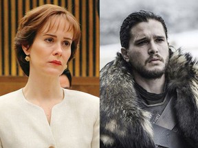 Sarah Paulson and Kit Harrington and their respective series are seeing major love this season. (And boy is it deserved.)