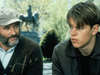 Robin Williams and Matt Damon in Good Will Hunting.