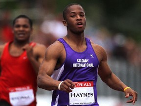 Akeem Haynes won bronze with Canada's 4x100-metre relay team at the Rio Olympics.