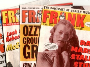 Police have charged Andrew Douglas, who writes for the satirical Frank Magazine, with violating a publication ban.