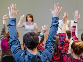 A primary school in Sydney is instructing students to engage in silent cheers — "punch the air, pull excited faces and wriggle about on the spot" — instead of clapping.