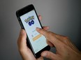 Nintendo Co.'s Pokemon Go is displayed on a smartphone in Tokyo, Japan, on Tuesday, July 12, 2016. Pokemon Go debuted last week on iPhones and Android devices in the U.S., Australia, and New Zealand, letting players track down virtual characters in real locations using their smartphones. Nintendo is an investor in Niantic Inc., the game’s developer.