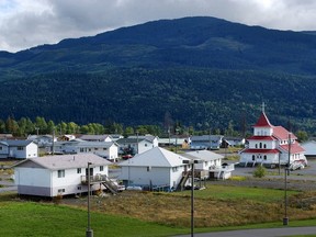 A Nisga'a village, pictured in 2004.