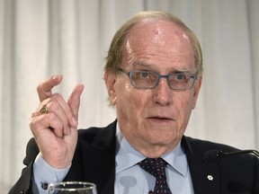 Canadian law professor Richard McLaren speaks at a news conference in Toronto on Monday, July 18, 2016 to present his findings into allegations of a state-backed doping conspiracy involving the 2014 Winter Olympics in Sochi.