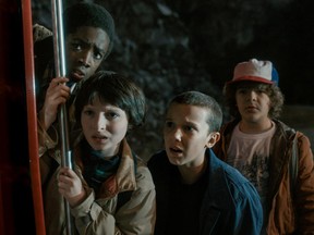 The young, hungry cast of Stranger Things.