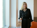 Kirstine Stewart, former vice president of media for Twitter, poses for a portrait in the Penguin Random House office in Toronto, ON