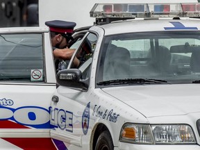 A file photo of a Toronto police officer