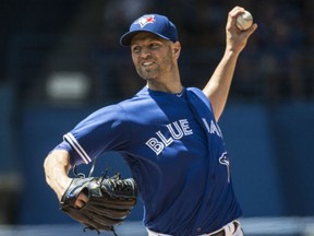 Blue Jays starter J.A. Happ struck out 11 and allowed just three hits in seven innings against the Baltimore Orioles on Saturday in Toronto in raising his season record to 14-3, with his win total now tied for first in the American League.
