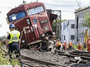 There were no injuries when a west bound Canadian Pacific fright train clipped an east bound fright causing a derailment in the Bathurst St. and Dupont area of Toronto