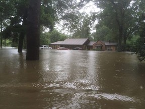 Pastor Tony Perkins Louisiana home is one of thousands flooded as water sweeps over the state.