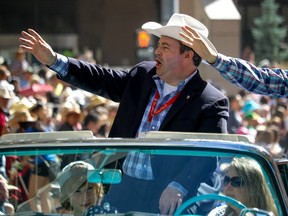 MP Jason Kenney in the Calgary Stampede Parade on Friday July 8, 2016.