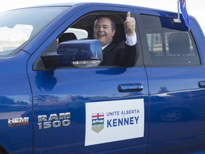 Jason Kenney is travelling Alberta by pick-up as he seeks the PC party leadership.