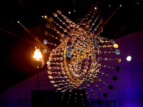 The Olympic cauldron is lit during the Opening Ceremony of the Rio 2016 Olympic Games at Maracana Stadium on August 5, 2016 in Rio de Janeiro, Brazil.