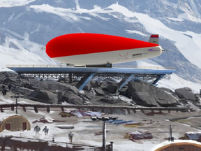 A rendering of the Sky Whale: Barry Prentice's proposed 10-ton airship.
