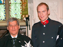 Andrew Vickers, right, with New Brunswick Lt.-Gov. Graydon Nicholas in 2012.
