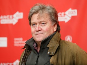 In this Jan. 24, 2013 file photo, Executive Producer Stephen Bannon poses at the premiere of "Sweetwater" during the 2013 Sundance Film Festival in Park City, Utah.