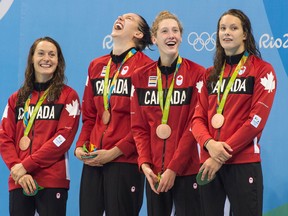 The Canadians finished third in three of the four legs of the relay, including the money one for the medal.