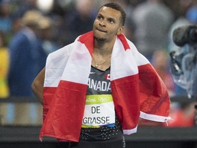 Andre De Grasse won two individual medals and earned a third with his men's 4x100m relay teammates in Rio.