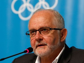 International Paralympic Committee President Sir Philip Craven attends a press conference