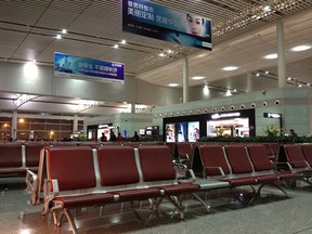International area inside Terminal 2 at Changsha Huanghua International Airport