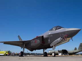 Lockheed Martin's F-35A stealth jet makes its Canadian debut at the Abbotsford International  Airshow on Aug. 11, 2016. Two of the jets were on display, but did not perform a flight demonstration.