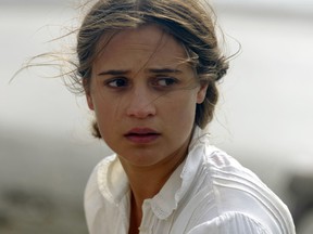 Vikander in a scene from, The Light Between Oceans.