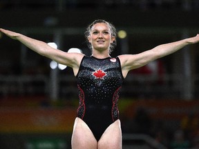 Rosie Maclennan of Canada won the women's trampoline gold medal in Rio.