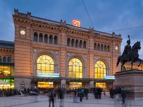 The attack occurred in the central train station in Hannover, Germany