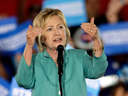 Hillary Clinton speaks at a campaign rally in Las Vegas, Nevada, on Aug. 4, 2016.