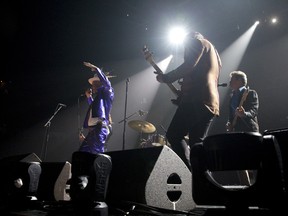 The Tragically Hip play at Budweiser Gardens in London, Ont. on Monday August 8, 2016.