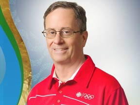 CBC swimming commentator Byron MacDonald.