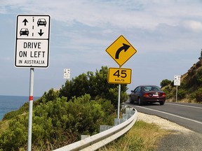 An undated photo of an Australian highway.