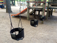 Peanut butter was found smeared on swing sets and a large climbing structure at Toronto's Dufferin Grove Park on Wednesday.