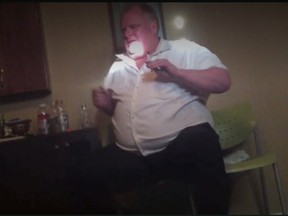 Ex-Toronto mayor Rob Ford is shown in a crack video, which was released after the  conclusion of legal proceedings against Sandro Lisi.