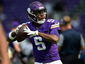 Vikings quarterback Teddy Bridgewater was reportedly seriously injured during practice on Tuesday.