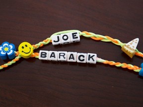Joe Biden made Barack Obama a bracelet for the president's 55th birthday.
