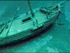 This July 16, 2016, photo taken from underwater  video  shows the "Washington", which sank during a storm in 1803.