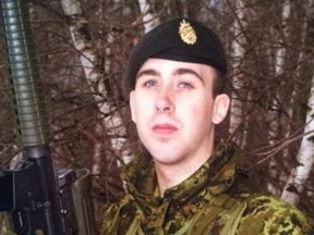 Police in Ontario say they have found a body believed to be that of a 19-year-old Andrew Fitzgerald soldier from Nova Scotia.