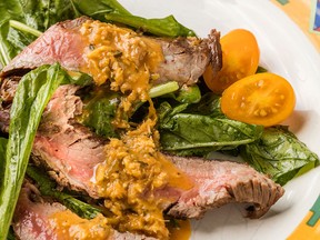 Dorie Greenspan's Marinated and Seared Steak: The ginger-lime marinade gets boiled down to a zippy sauce for serving.