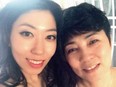 A photo of singer Wanting Qu and her mother, posted by Qu to social media.