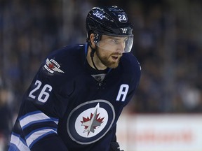 Blake Wheeler was named captain of the Winnipeg Jets on Aug. 31.