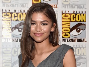 Zendaya attends the San Diego Comic-Con International 2016 Marvel Panel in Hall H on July 23, 2016 in San Diego, California.