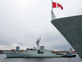 HMCS Athabaskan returns to Halifax on Thursday, October 30, 2014.