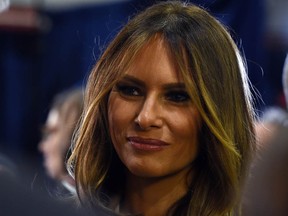 Melania Trump, wife of Republican presidential candidate Donald Trump