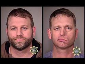 Ammon Bundy, left, and Ryan Bundy on Jan. 27, 2016.